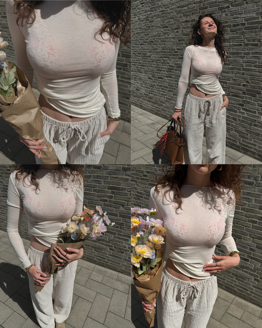 Longsleeve mit Kaschmiranteil: Alma