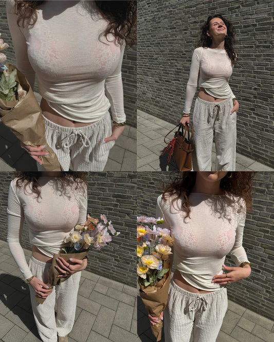 Longsleeve mit Kaschmiranteil: Alma