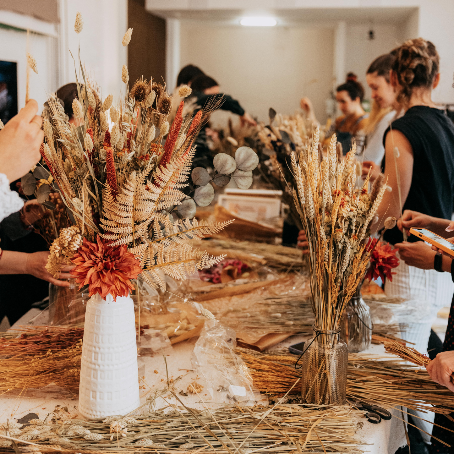 AFTERWORK - Trockenblumenbouquet Workshop INNSIDE Am Seestern Düsseldorf 16.10.2023 18 Uhr
