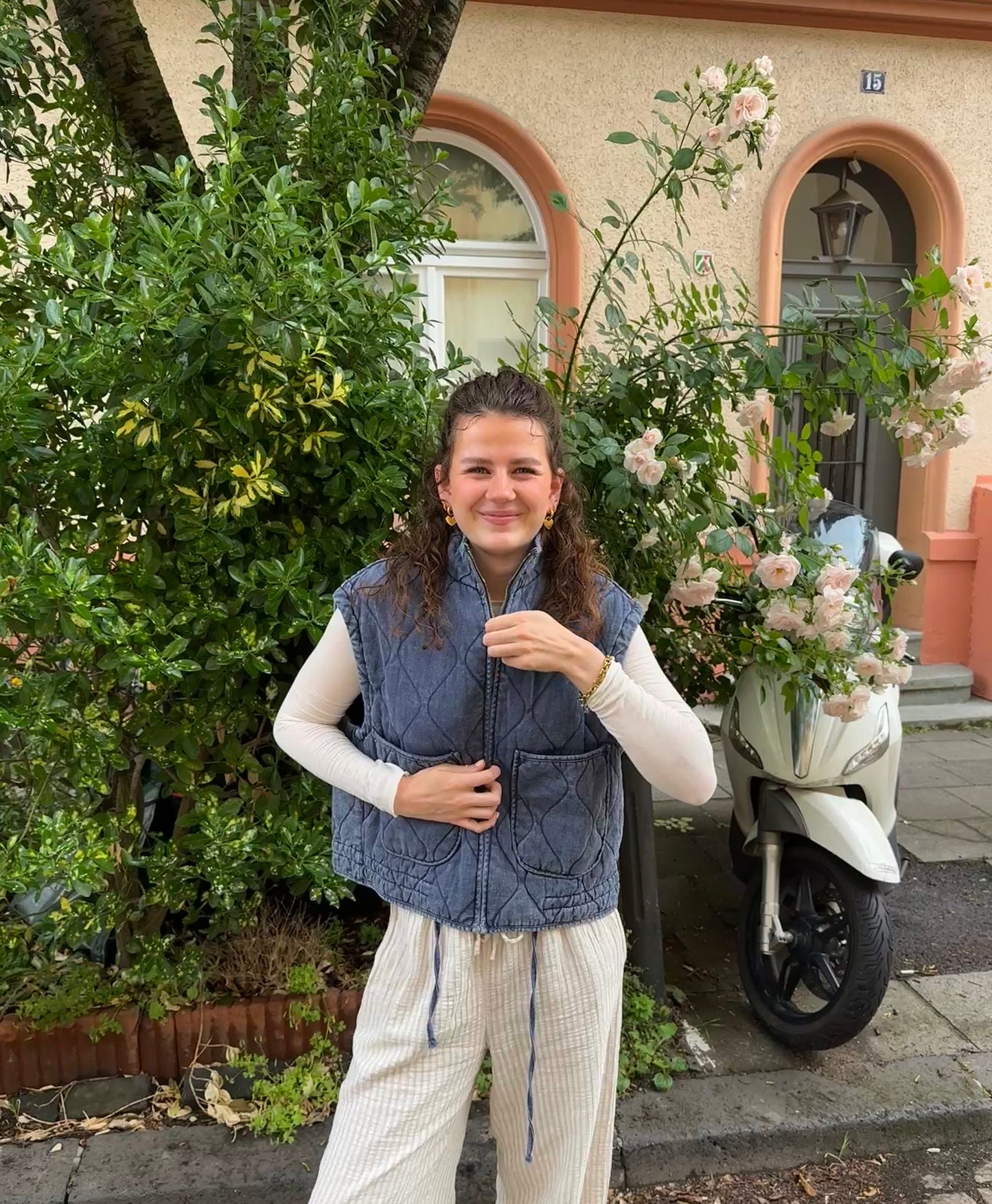 Weste aus Baumwolle: Vintagelove versch. Farben