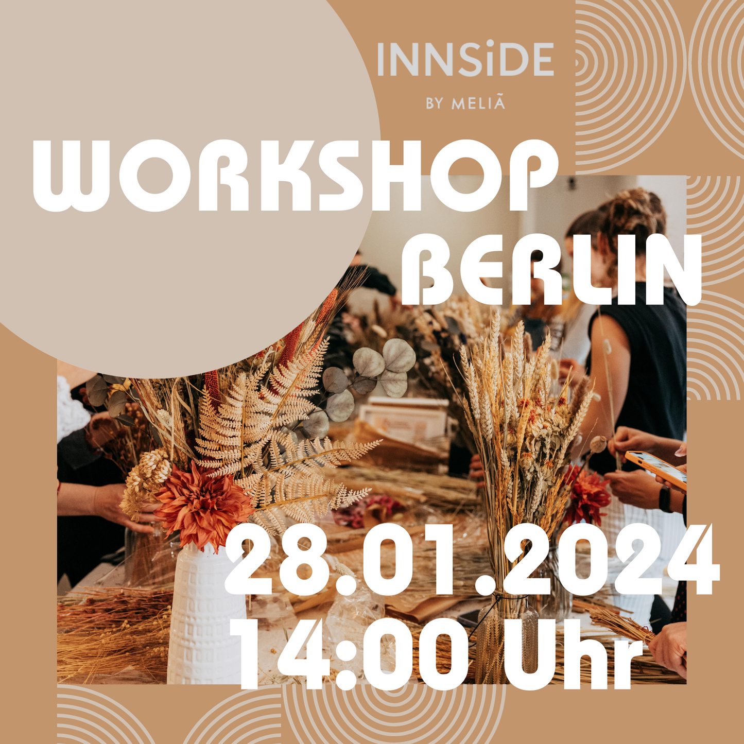 Trockenblumenbouquet Workshop INNSIDE Hotel Berlin Mitte 28.01.2024 14:00 Uhr