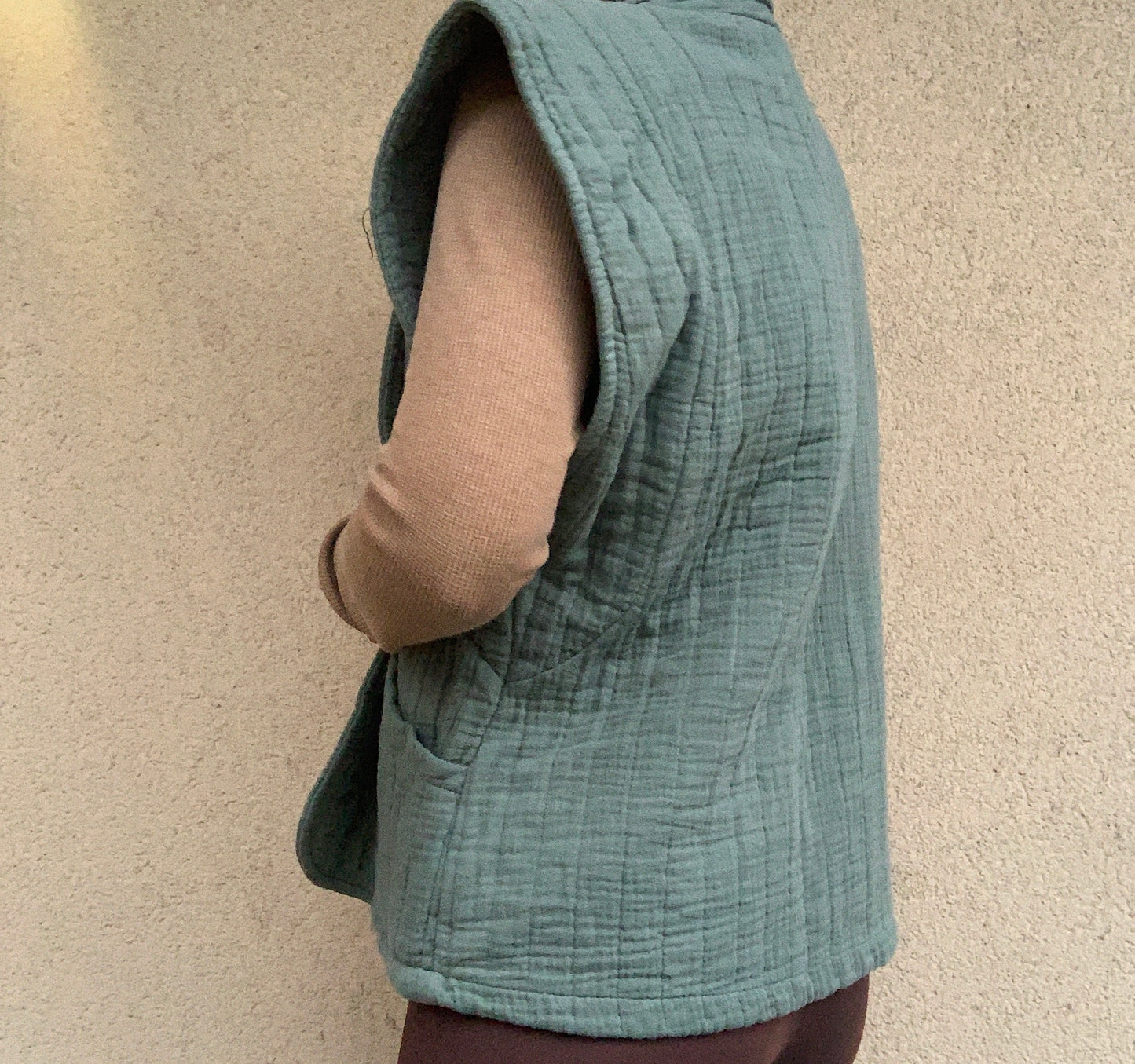 Musselin-Weste: Camille versch. Farben