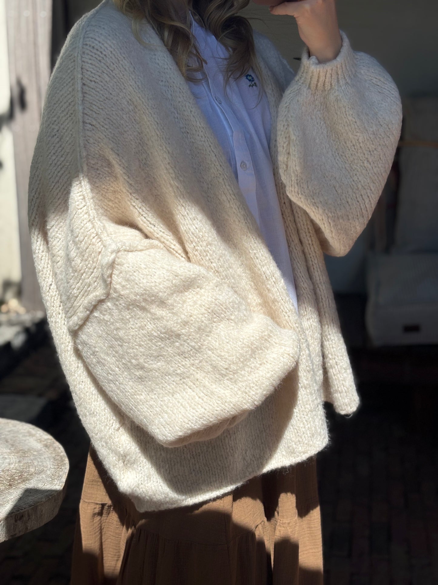Oversize-Cardigan: Polly versch. Farben