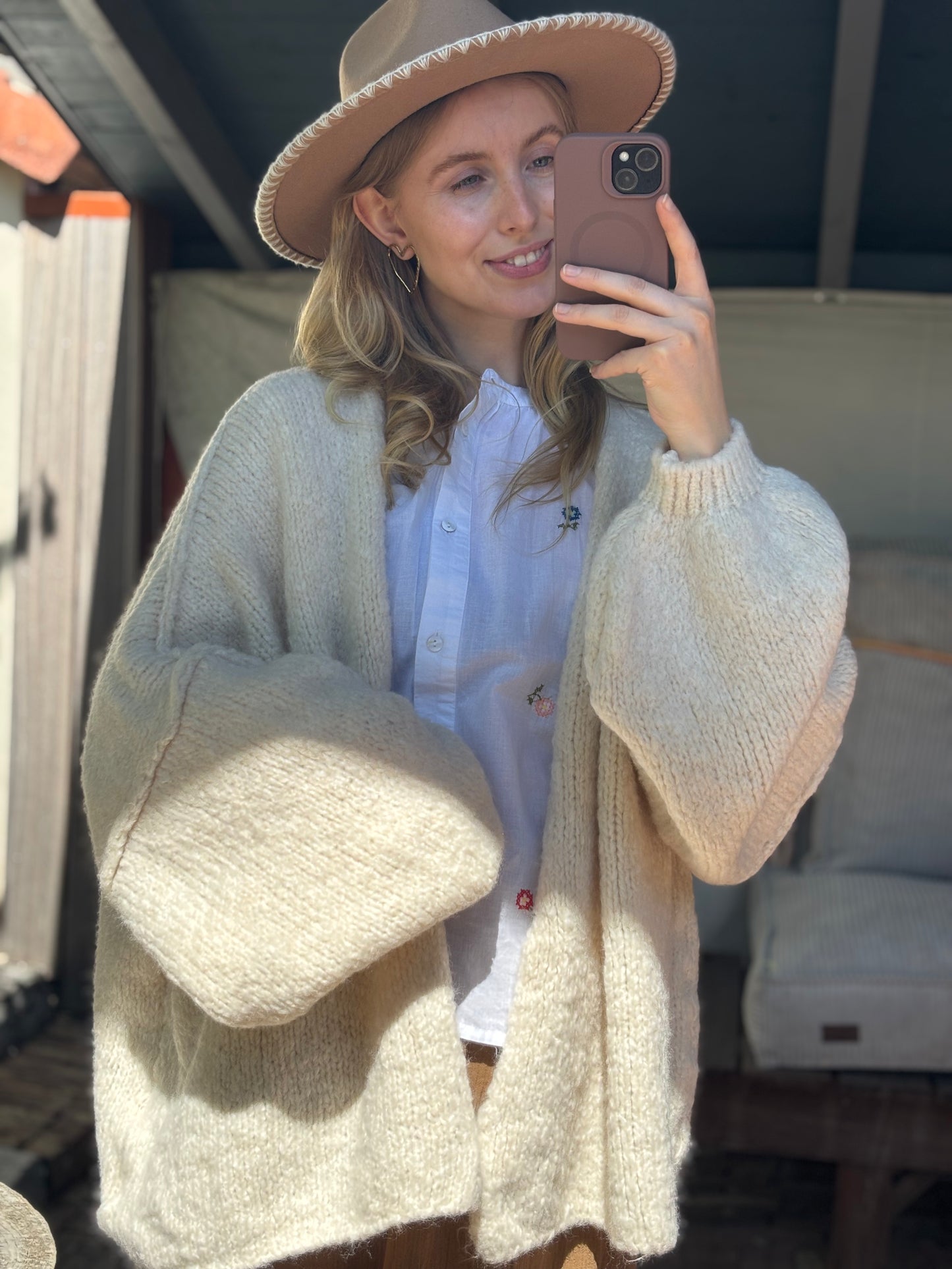 Oversize-Cardigan: Polly versch. Farben