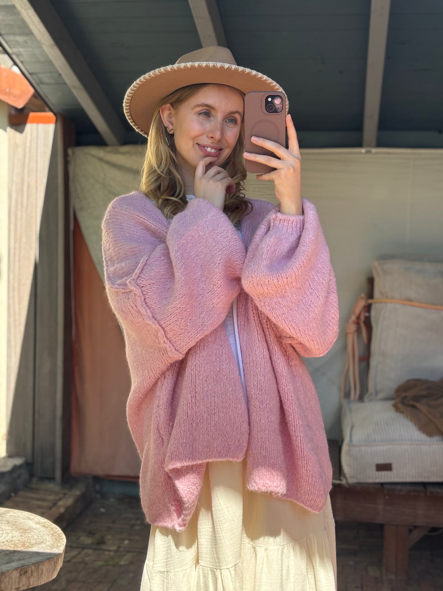 Oversize-Cardigan: Polly versch. Farben