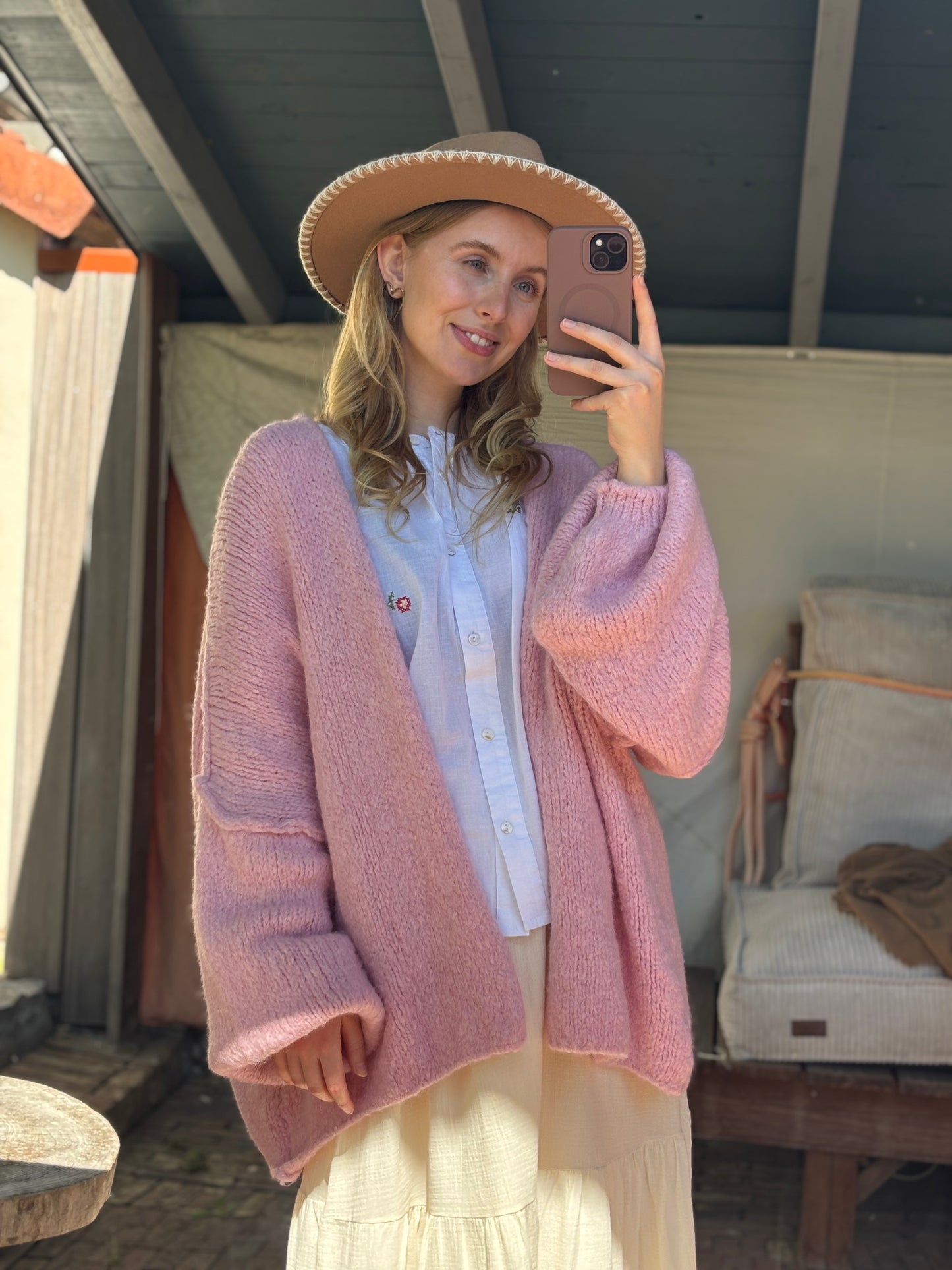 Oversize-Cardigan: Polly versch. Farben