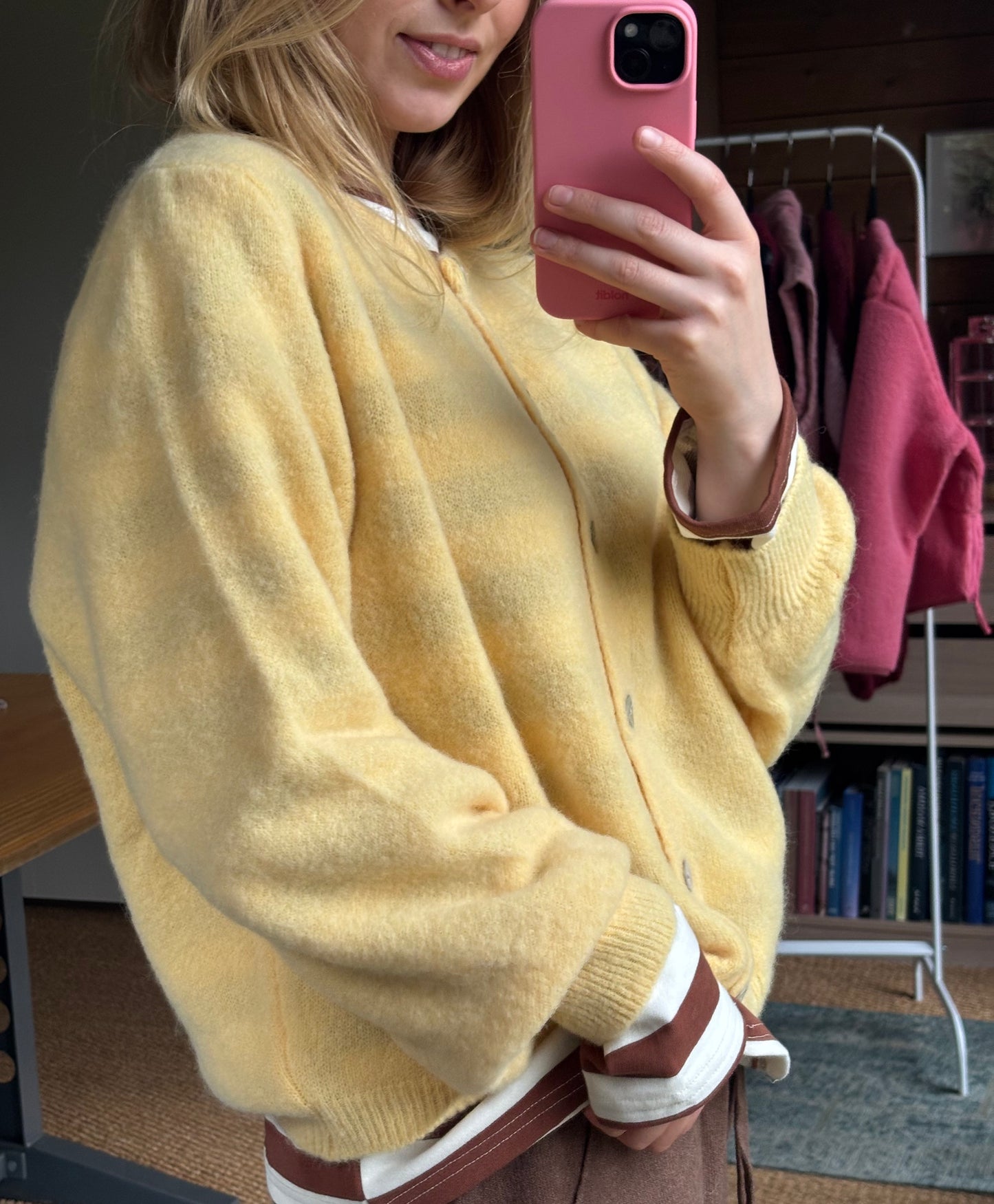 Strickjacke mit Alpakaanteil: Softlove versch. Farben