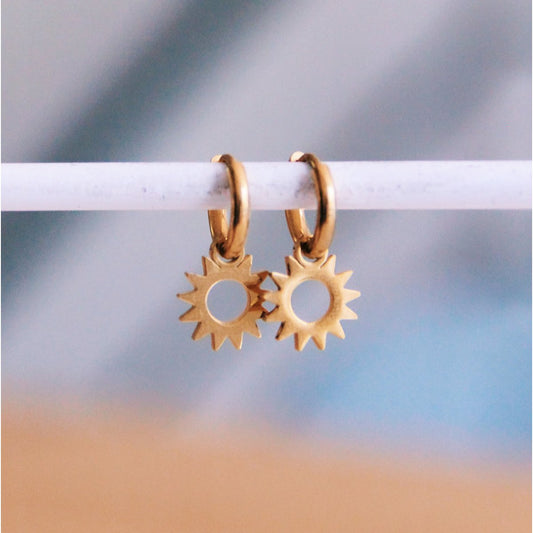 Edelstahlohrringe: Little Sun