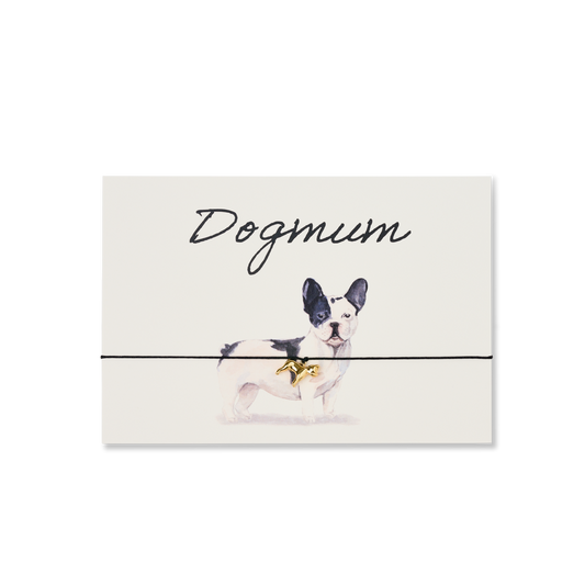 Karten-Armband: Dogmom - French Bulldog