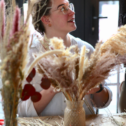 BLOOMY BEATS - Trockenblumenbouquet Workshop kalt.weiss.trocken. Duisburg 09.09.2025 18 Uhr