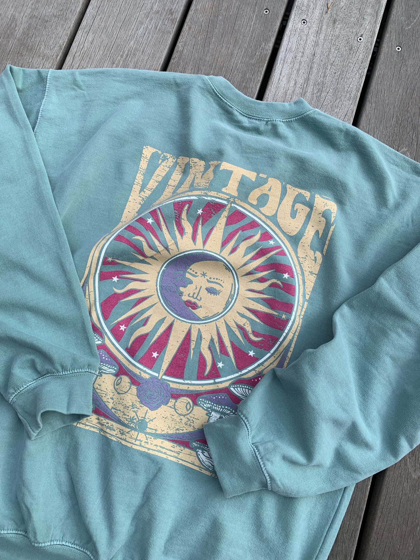 Ultra-Oversize-Sweatshirt: Vintage versch. Farben