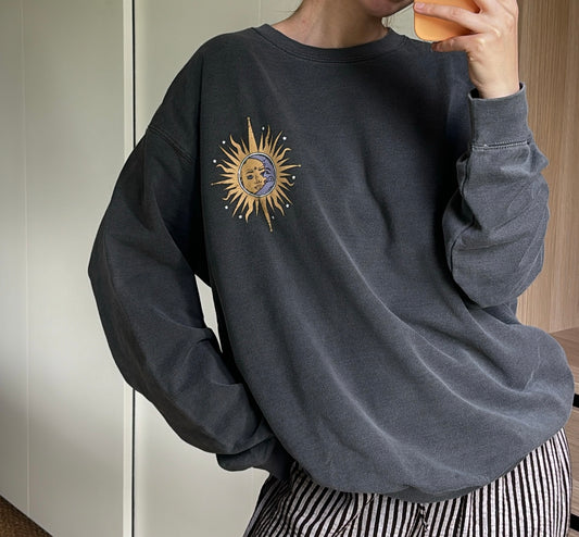 Ultra-Oversize-Sweatshirt: Vintage versch. Farben