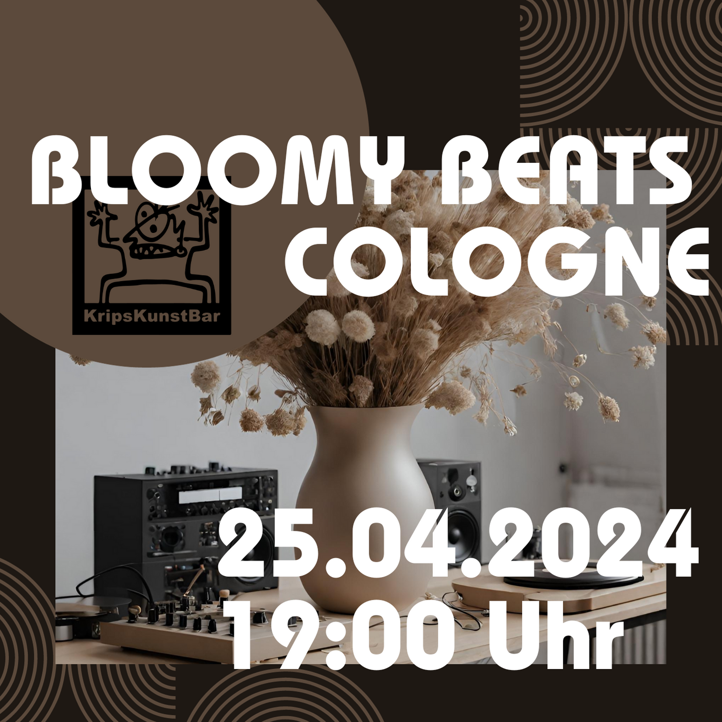 BLOOMY BEATS - Trockenblumenbouquet Workshop Kunstbar Köln 25.04.2024 19 Uhr