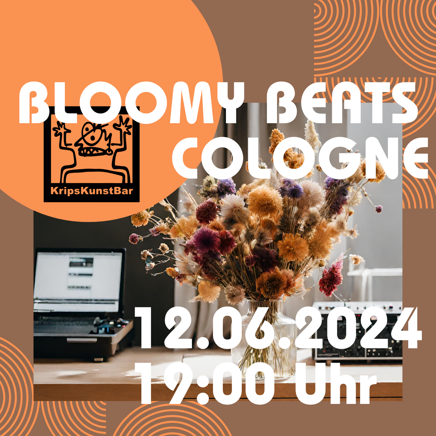 BLOOMY BEATS - Trockenblumenbouquet Workshop Kunstbar Köln 12.06.2024 19 Uhr