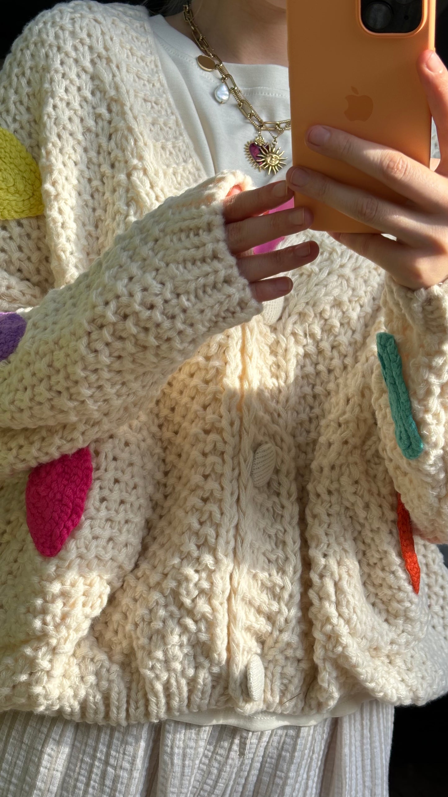 Handgemachter Cardigan: Sandy versch. Farben