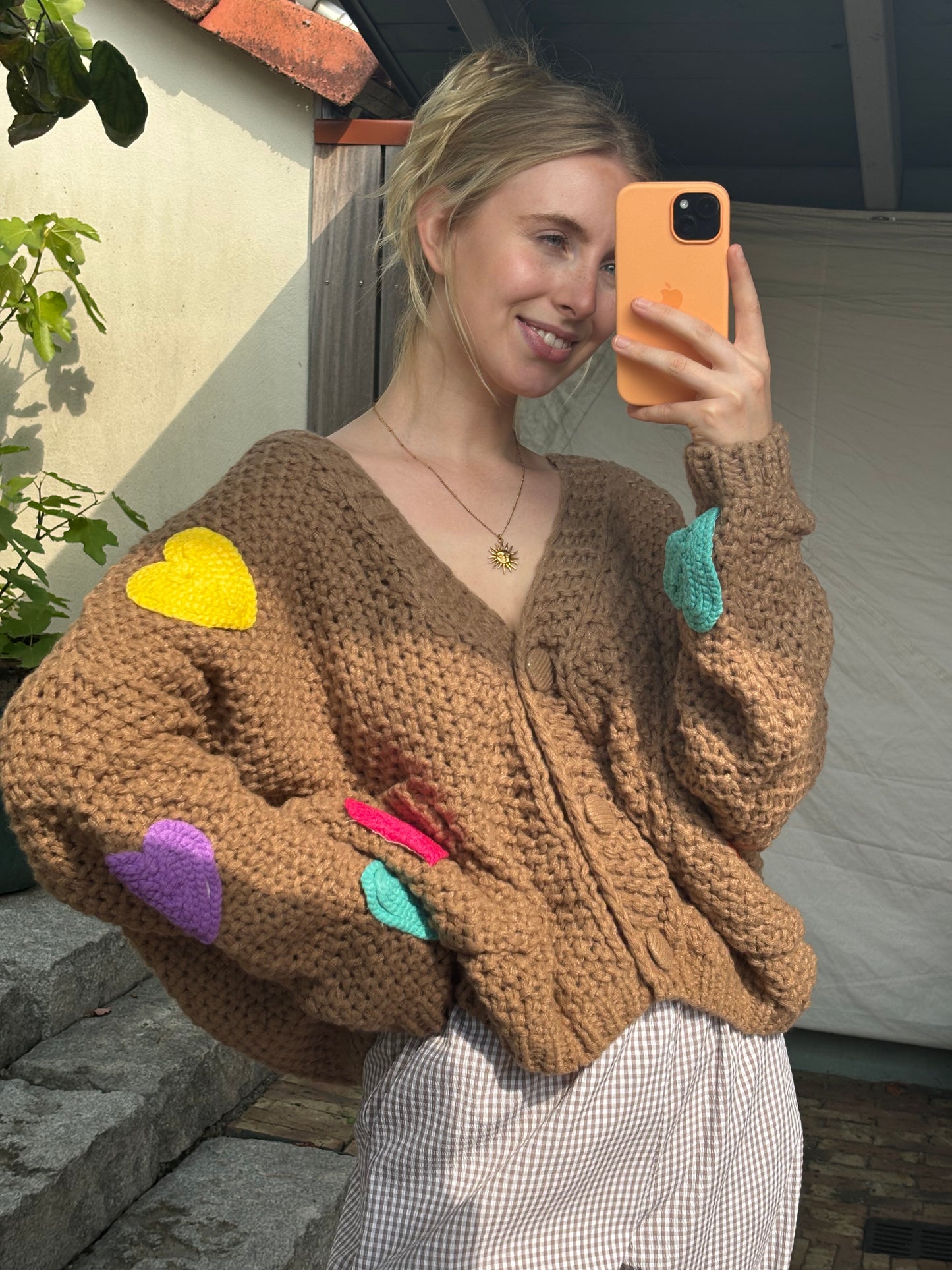 Handgemachter Cardigan: Sandy versch. Farben