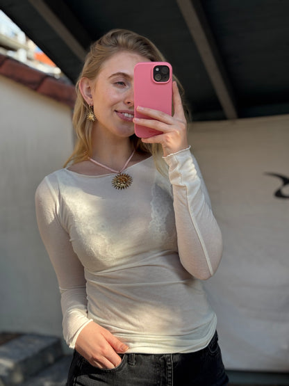 Longsleeve mit Kaschmiranteil: Alma