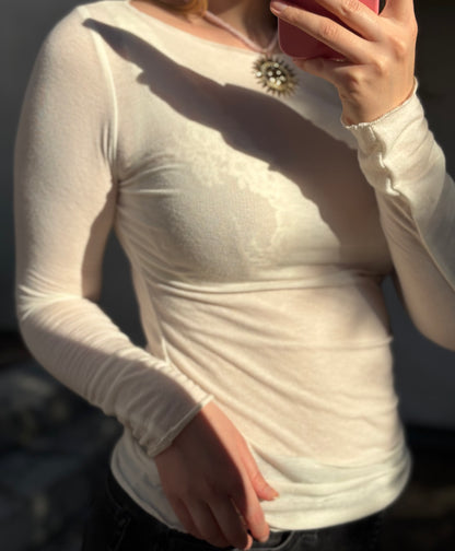 Longsleeve mit Kaschmiranteil: Alma