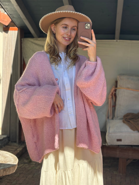 Oversize-Cardigan: Polly versch. Farben