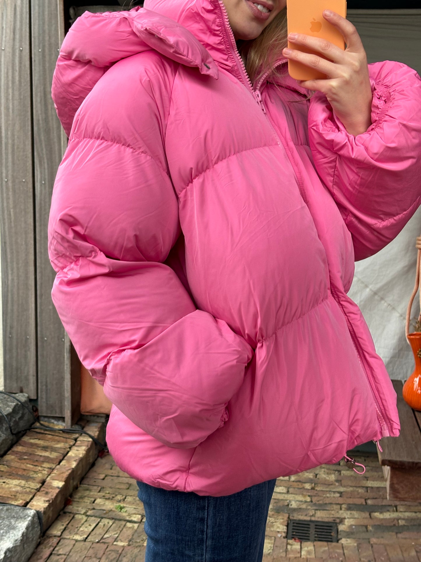 Oversize-Pufferjacket: Pinklovers