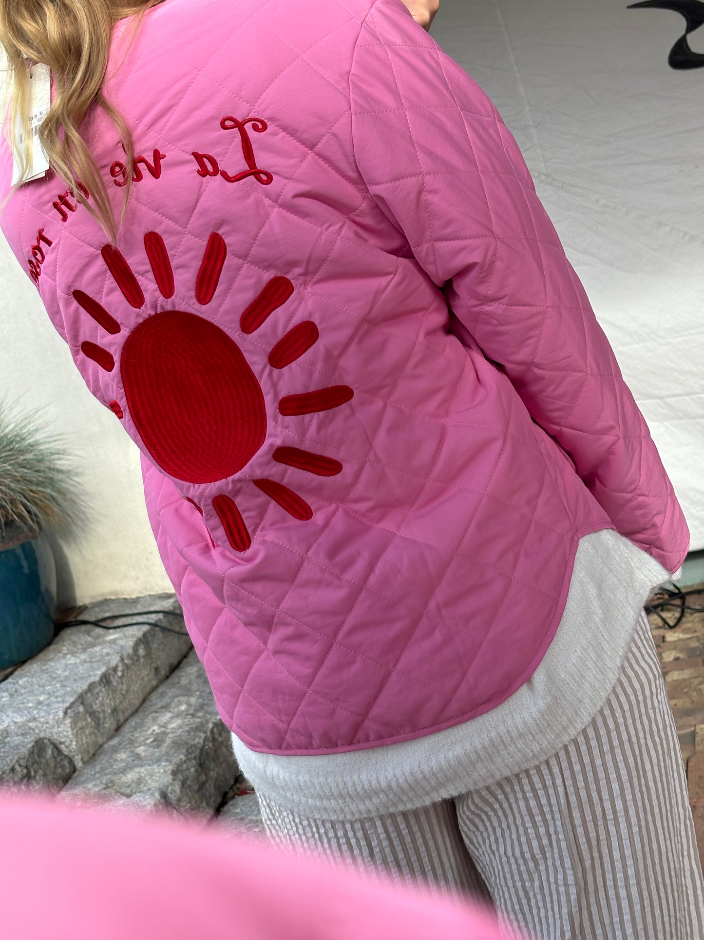 Jacke mit Schleifen: La vie en rose