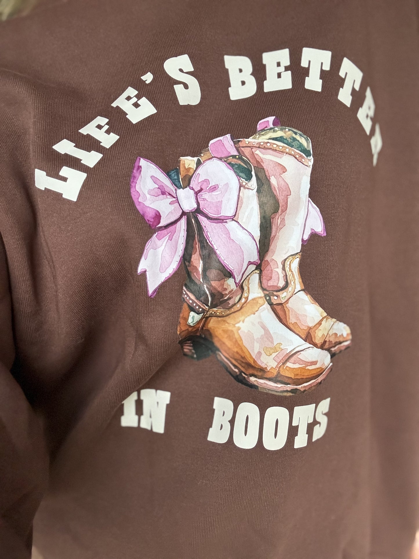 Sweatshirt: Better in Boots