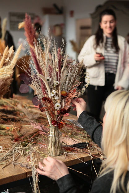AFTERWORK - Trockenblumenbouquet Workshop SPACES Am Kennedydamm Düsseldorf 27.11.2025 18 Uhr