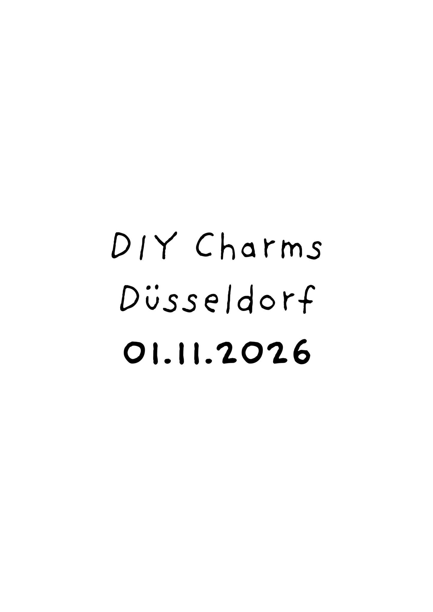 DIY Charms Workshop - INNSIDE Am Seestern Düsseldorf 01.11.2026 14 Uhr