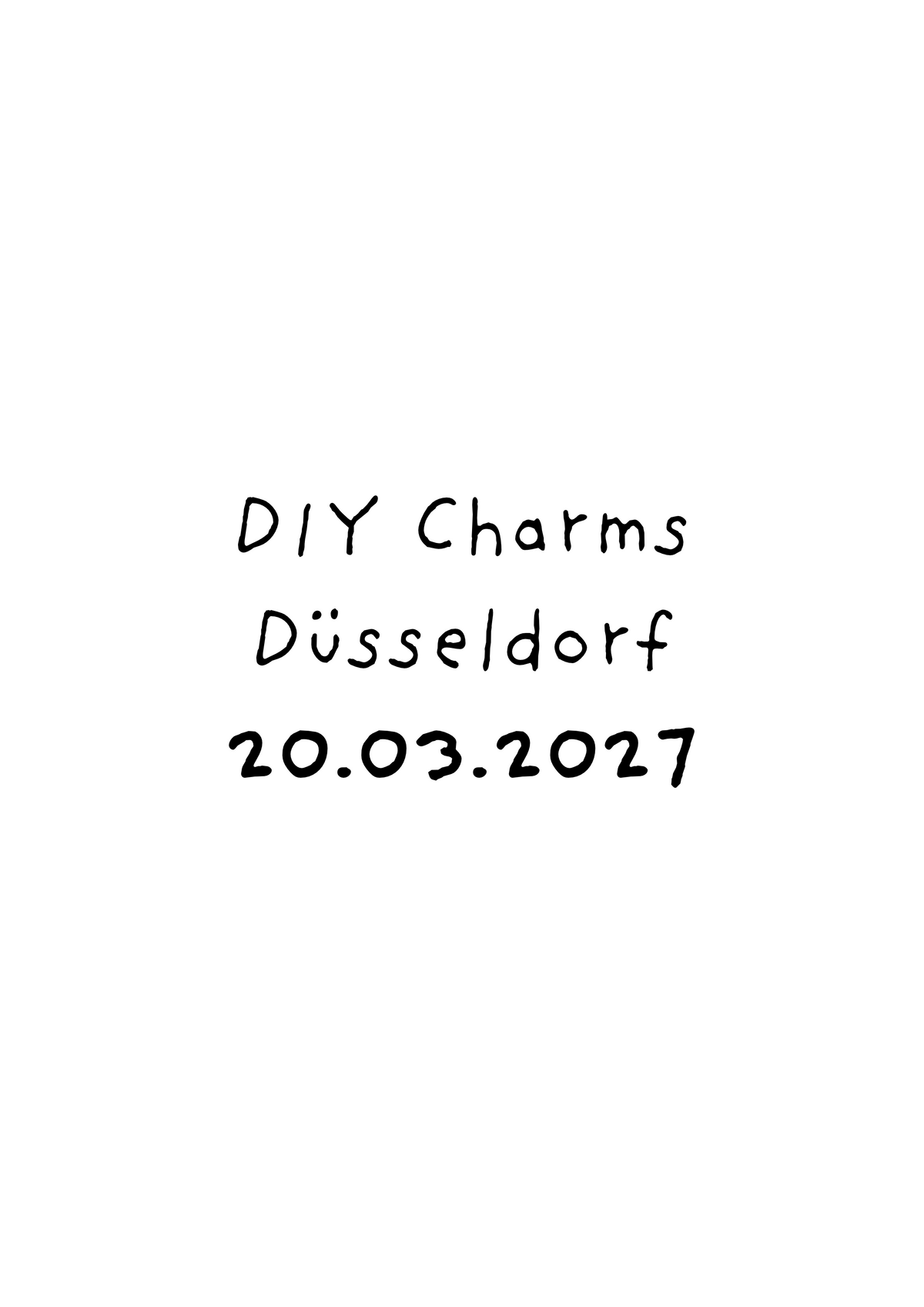 DIY Charms Workshop - INNSIDE Am Seestern Düsseldorf 20.03.2027 14 Uhr