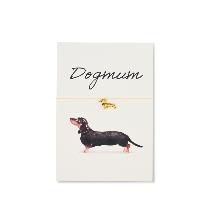 Armband-Karte: Dogmum - Dachshund