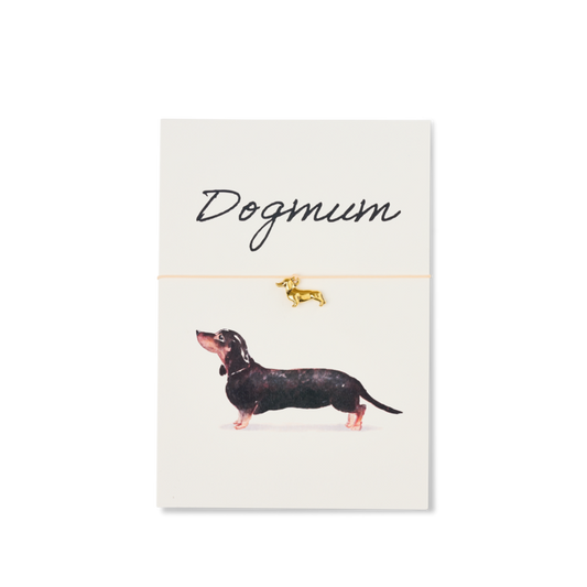 Armband-Karte: Dogmum - Dachshund