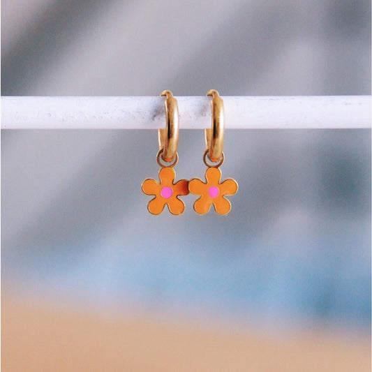Edelstahlohrringe: Babyflower