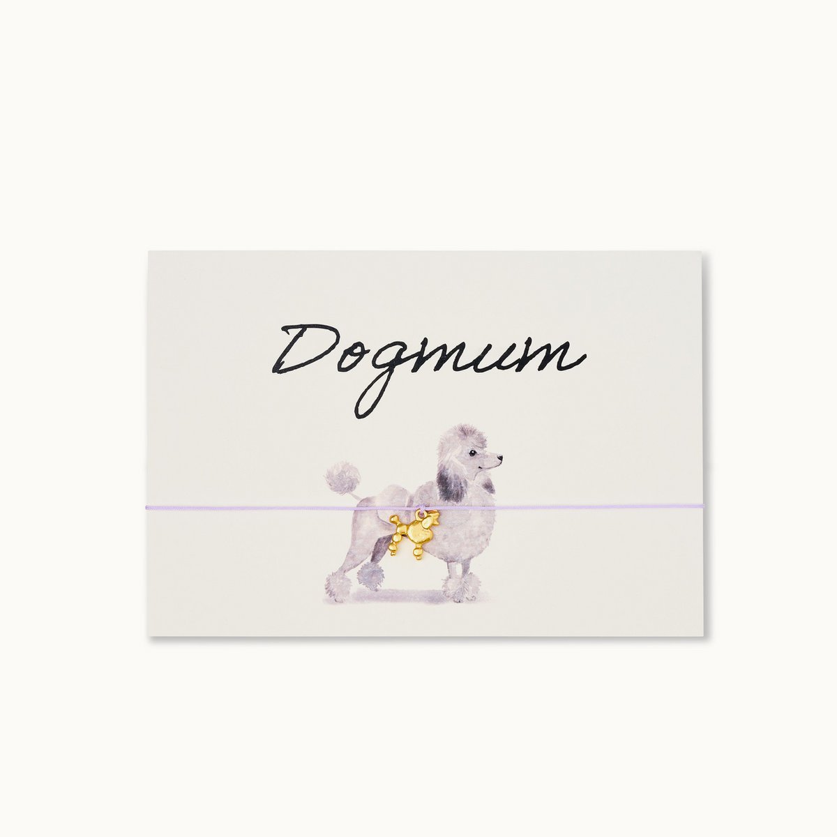 Armband-Karte: Dogmum - Poodle