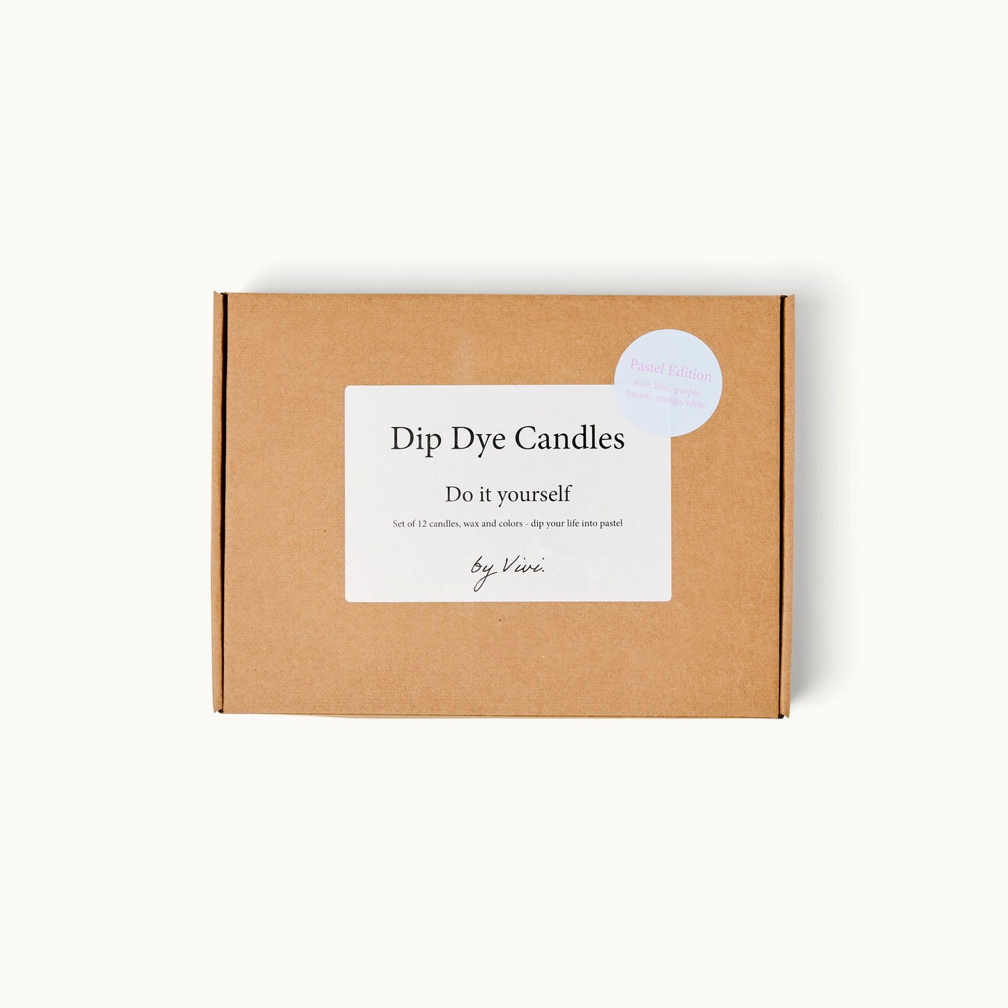 Do-It-Yourself-Box Dip Dye Kerzen: Pastel Edition